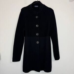 Saint James Black Wool Cardigan XS